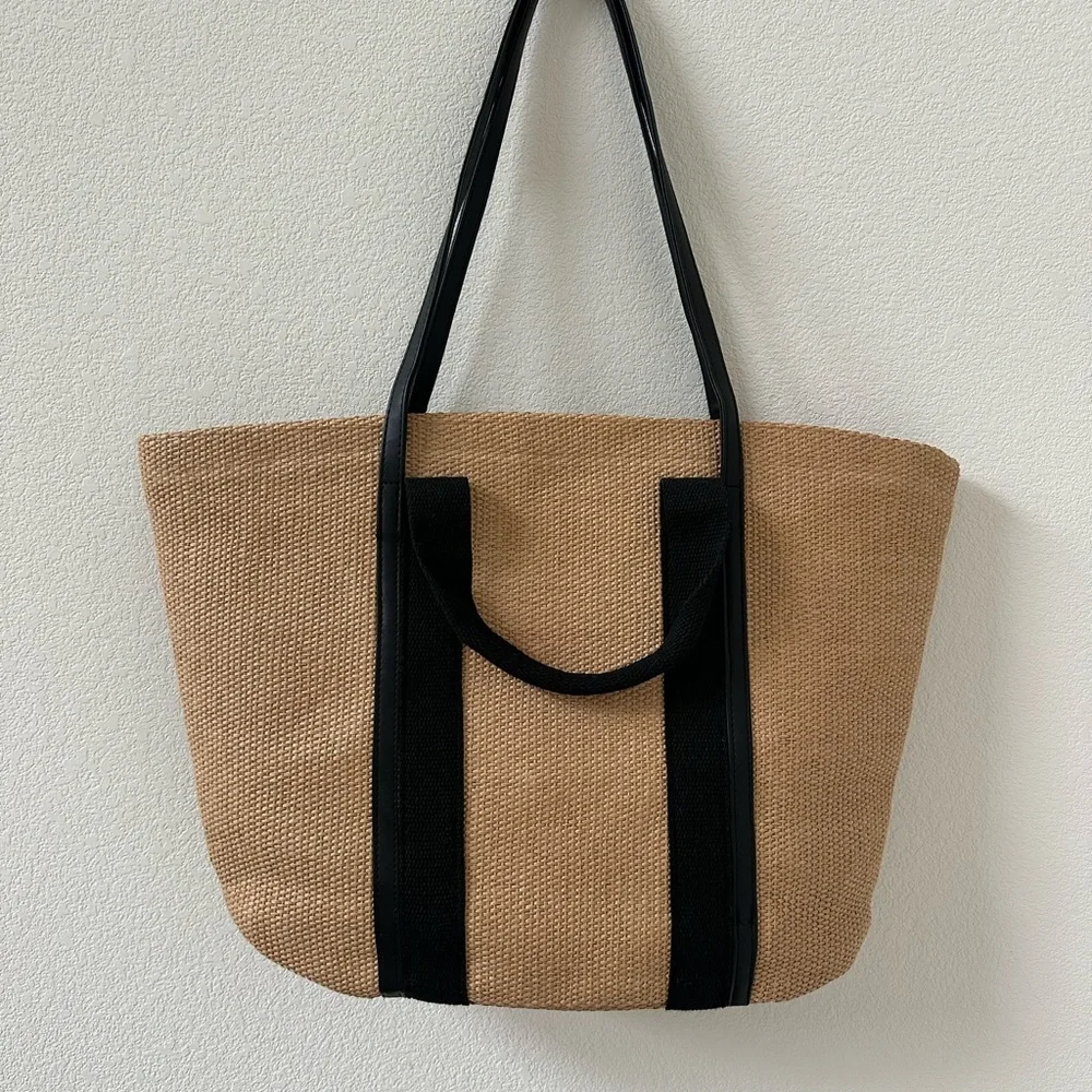 Intimissimi Tan and Black Tote Bag - Picture 2 of 7